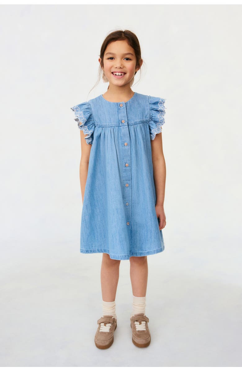 H&M Denim Dress, Alternate, color, Light Denim Blue