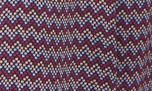 Vince Camuto Abstract Print Wrap Front Dress In Blue