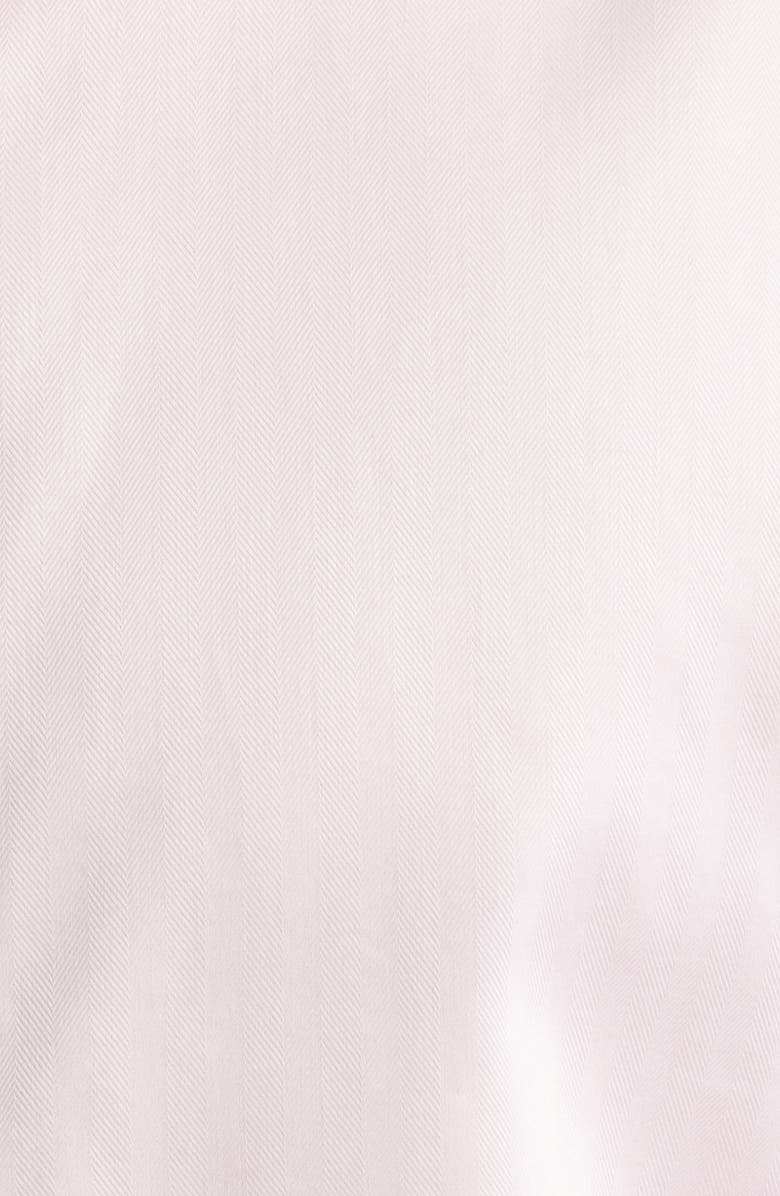 Lorenzo Uomo Trim Fit Pink Cotton Herringbone Dress Shirt, Alternate, color, Pink