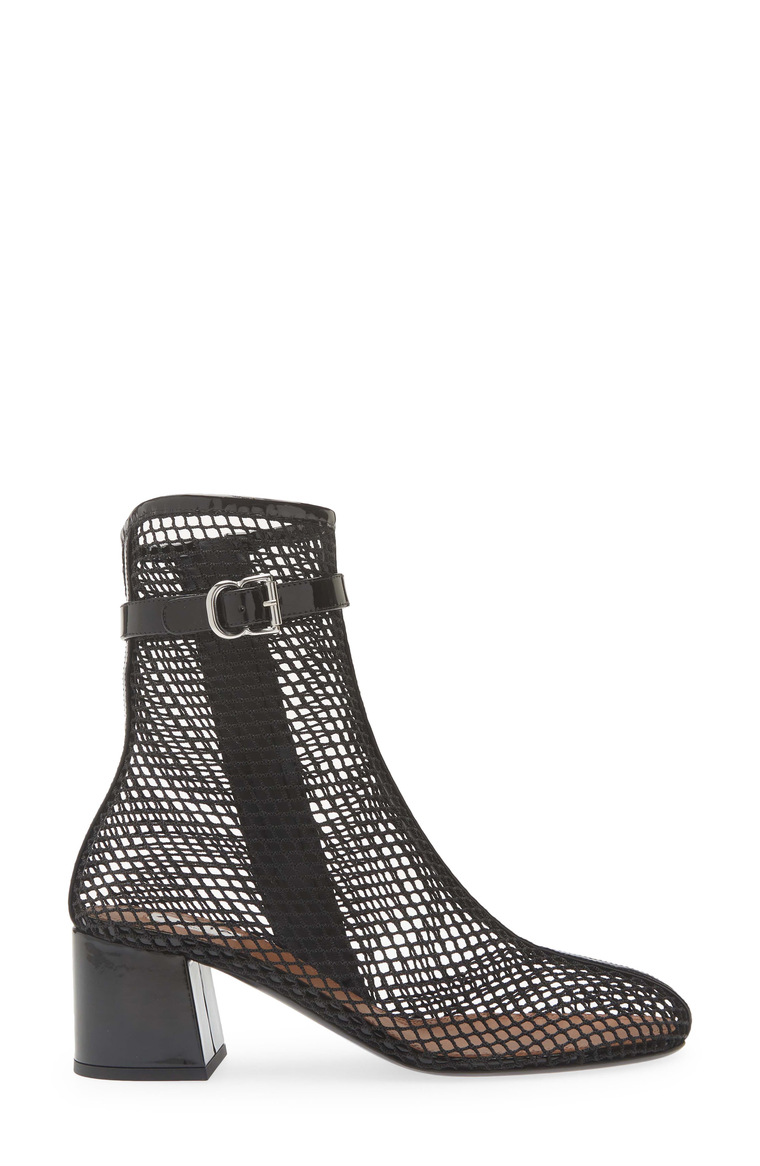 Fishnet Bootie, Alternate, color, NOIR