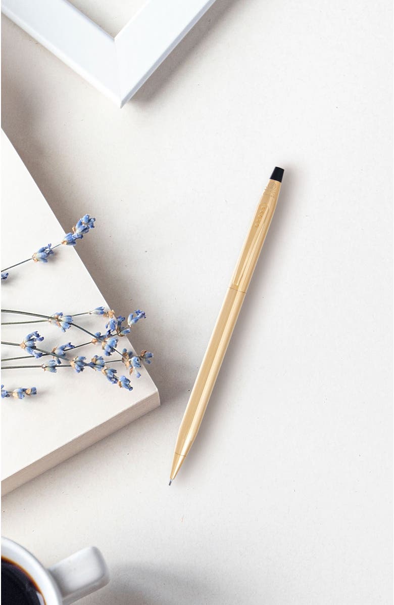 A.T. Cross Classic Century 23KT Gold Plated 0.7MM Pencil, Alternate, color, 23Kt Gold