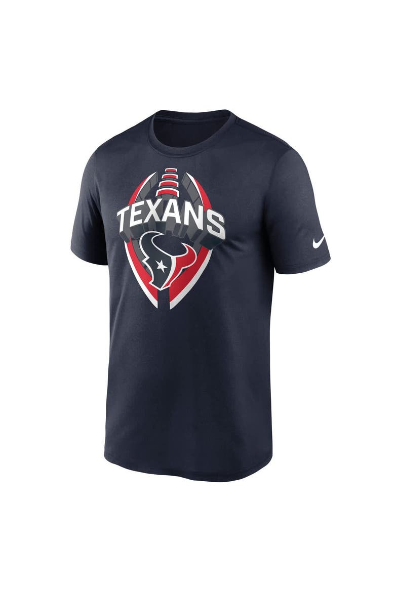 Men's Nike Navy Houston Texans Big & Tall Primetime Legend Icon Performance T-Shirt, Alternate, color, Navy