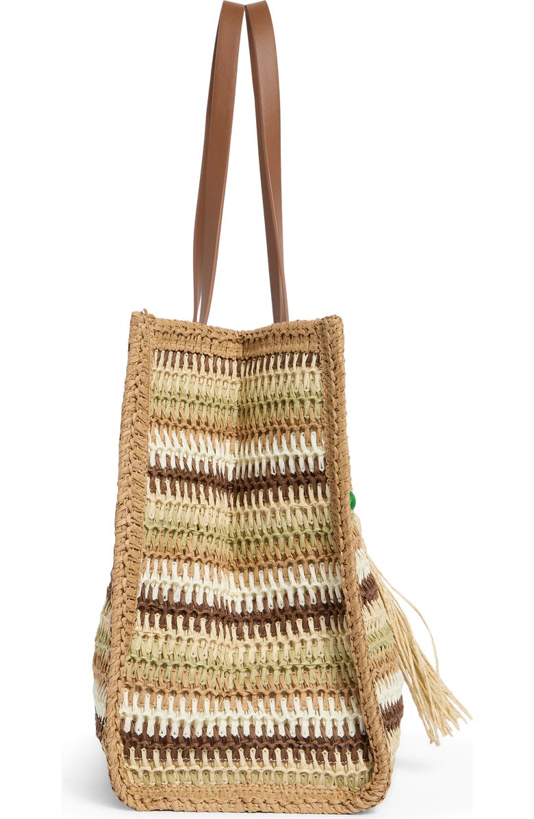 Dolce Vita Citrine Woven Straw Tote, Alternate, color, Brown Multi