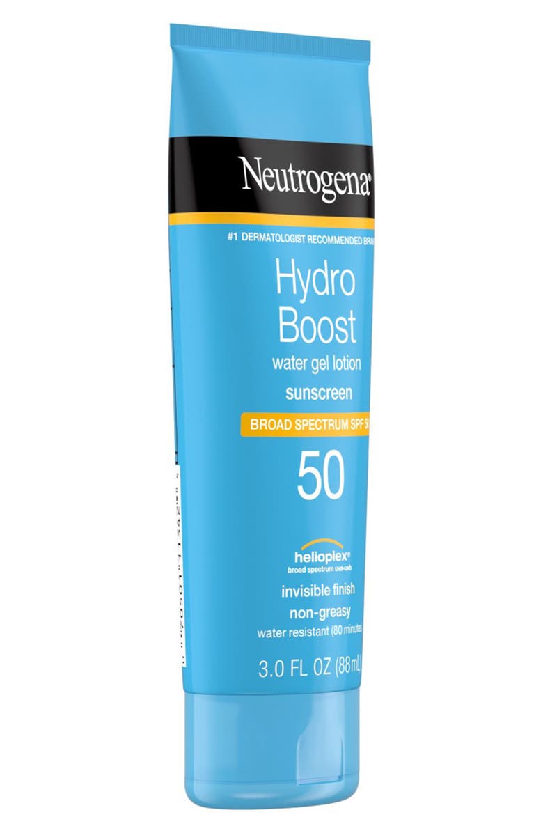 NEUTROGENA Hydro Boost Water Gel Moisturizing Sunscreen Lotion with Broad Spectrum SPF 50 - 3.0 fl. oz., Main, color,