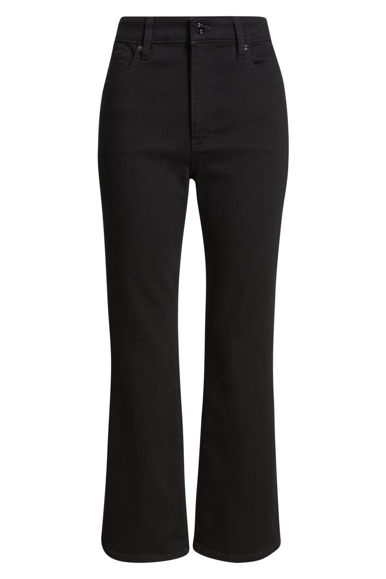 The Reboot High Waist Ankle Bootcut Jeans, Alternate, color, BLACK