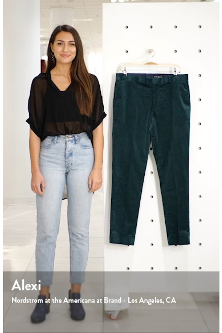 A-List Skinny Fit Velveteen Trousers video