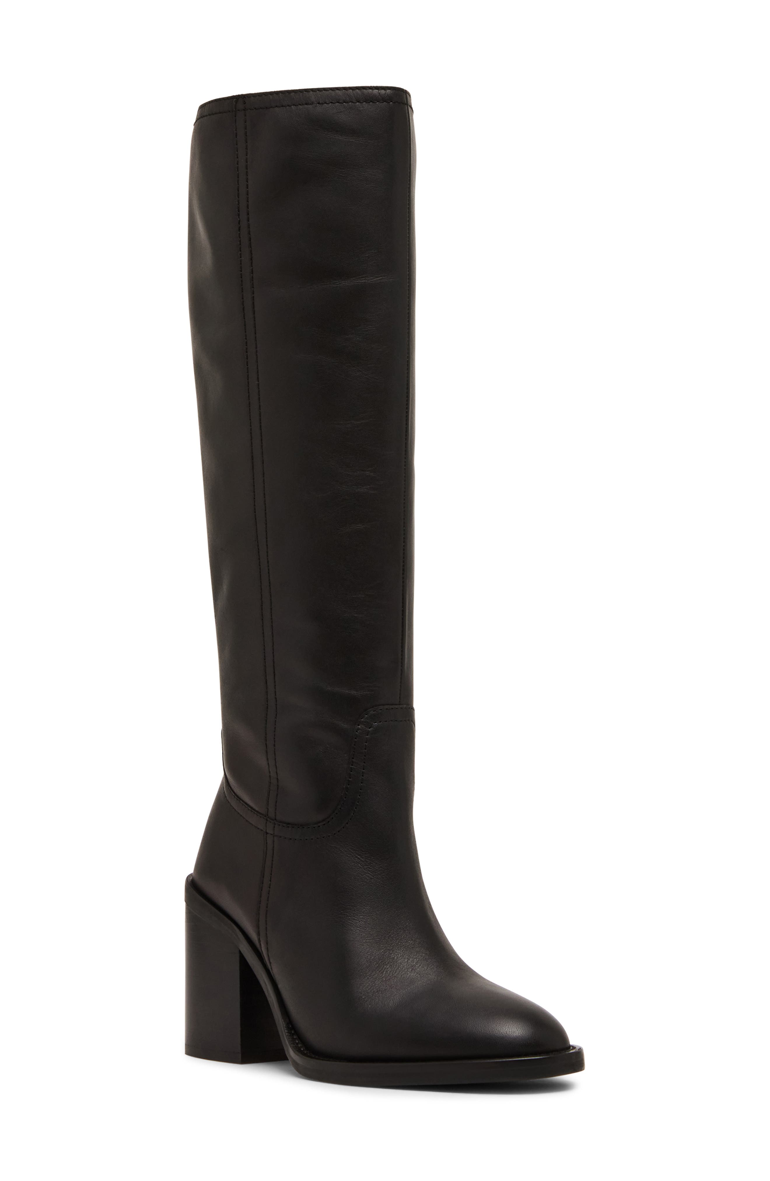 Blondo Penly Waterproof Knee High Boot, Main, color, Black Leather