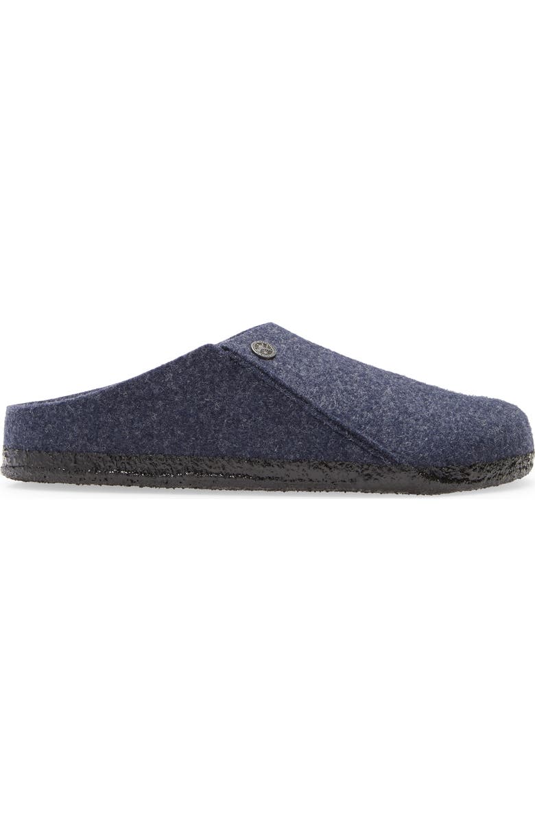 Birkenstock Zermatt Genuine Shearling Lined Slipper, Alternate, color, Dark Blue/ Natural