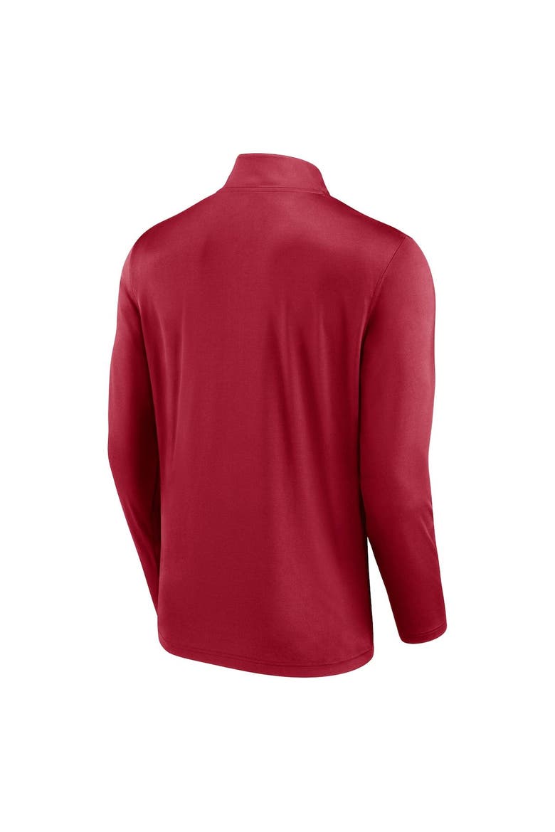 Men's Fanatics Branded Scarlet San Francisco 49ers Underdog Quarter-Zip Jacket, Alternate, color, Scarlet