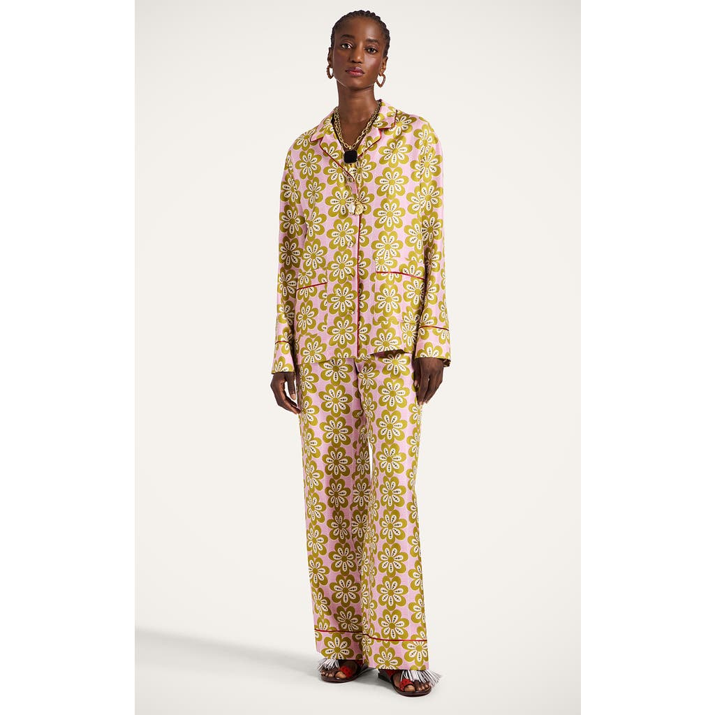 La Doublej Pajama Pants Caper Pink In Brown