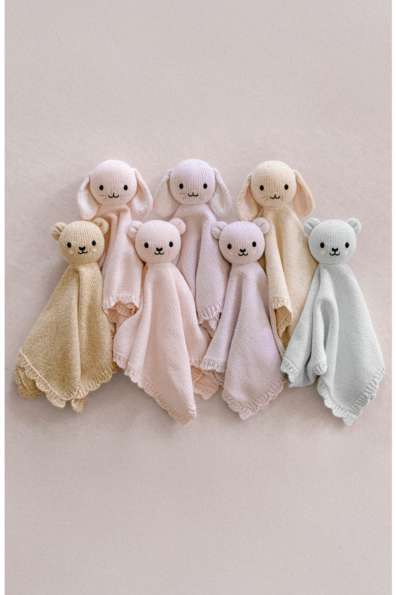 Baby Bunny Lovey & Soother Blanket, Alternate, color, BEIGE