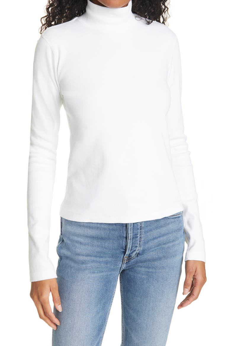 Mock Neck Top, Main, color, OFF WHITE