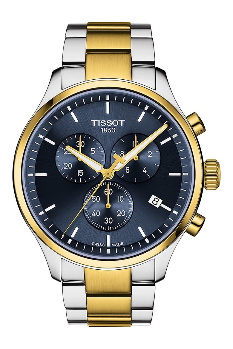 Chrono XL Chronograph Bracelet Watch, 45mm, Main, color, BLUE