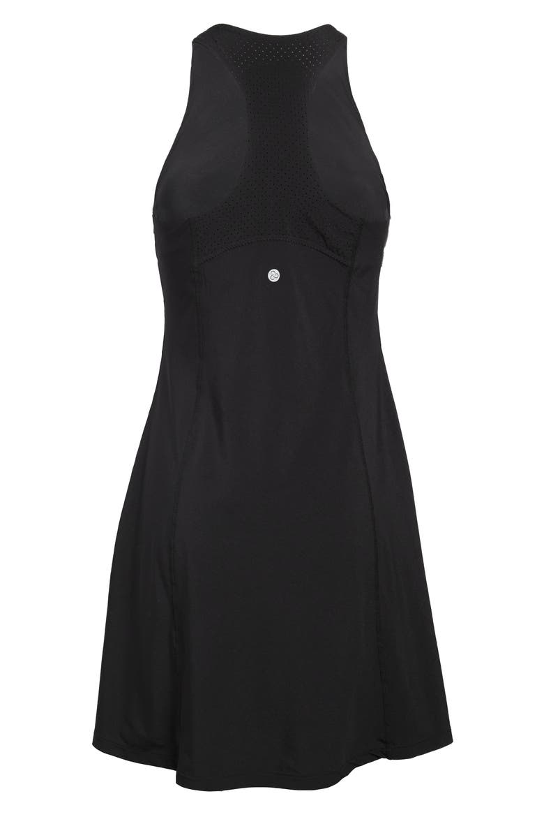 Sun's Out Exercise Dress, Alternate, color, BLACK