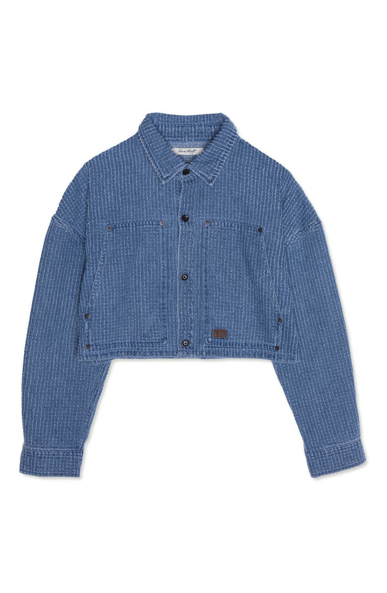 HONOR THE GIFT Crop Shop Jacket, Main, color, Blue