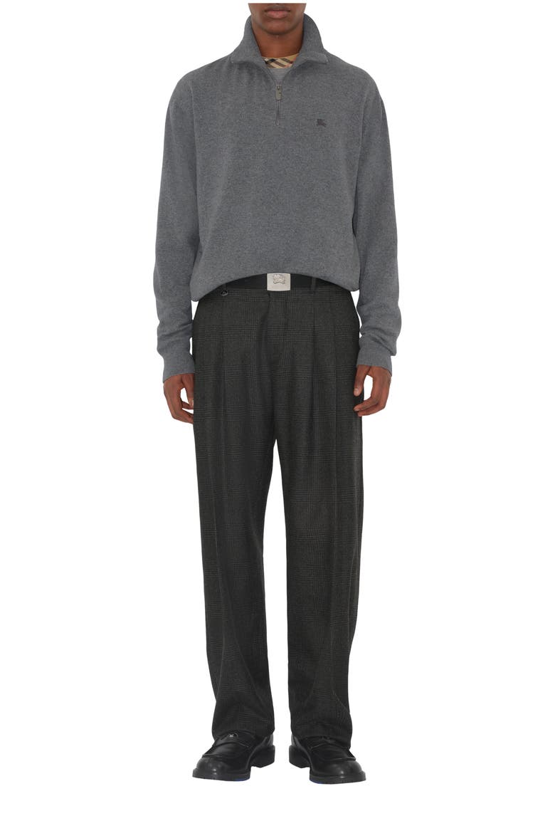Cashmere Blend Half-zip Sweater, Main, color, Grey