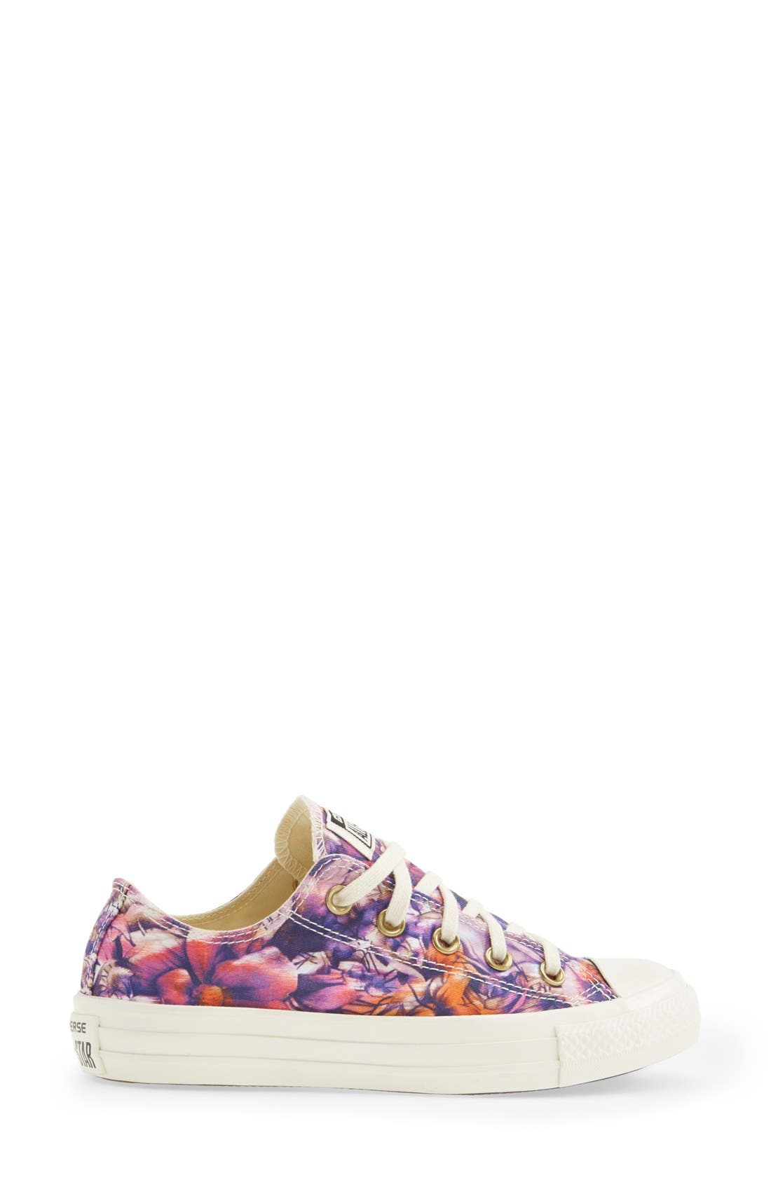 Converse Chuck Taylor<sup>®</sup> Floral Print Sneaker, Alternate, color, 