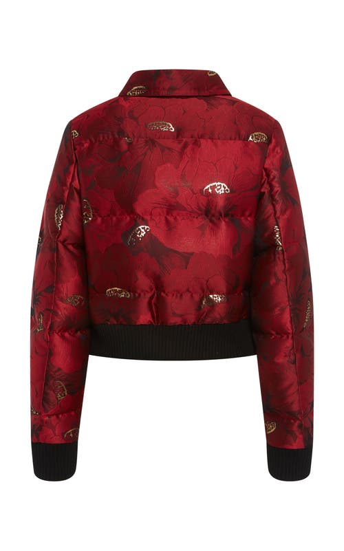 La Doublej La Comasca Puffer Bomber In Red