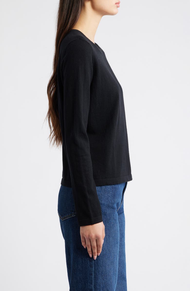 Rails Cotton & Cashmere Long Sleeve Knit Top, Alternate, color, Black