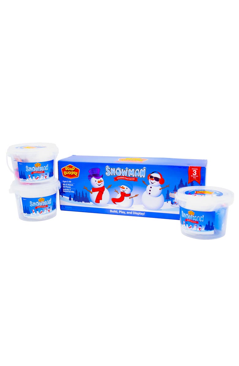 Build Buddiez Snowman Craft Kit 3 Pack, 5+, Alternate, color, 