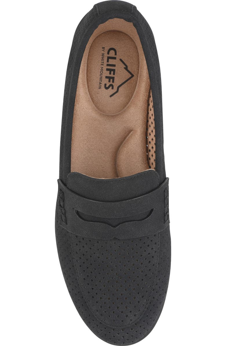 CLIFFS BY WHITE MOUNTAIN Samson Loafer, Alternate, color, Black/ Nubuck