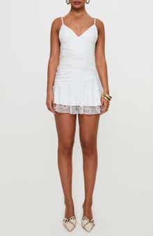 Princess Polly Love Is Alive Lace Trim Minidress