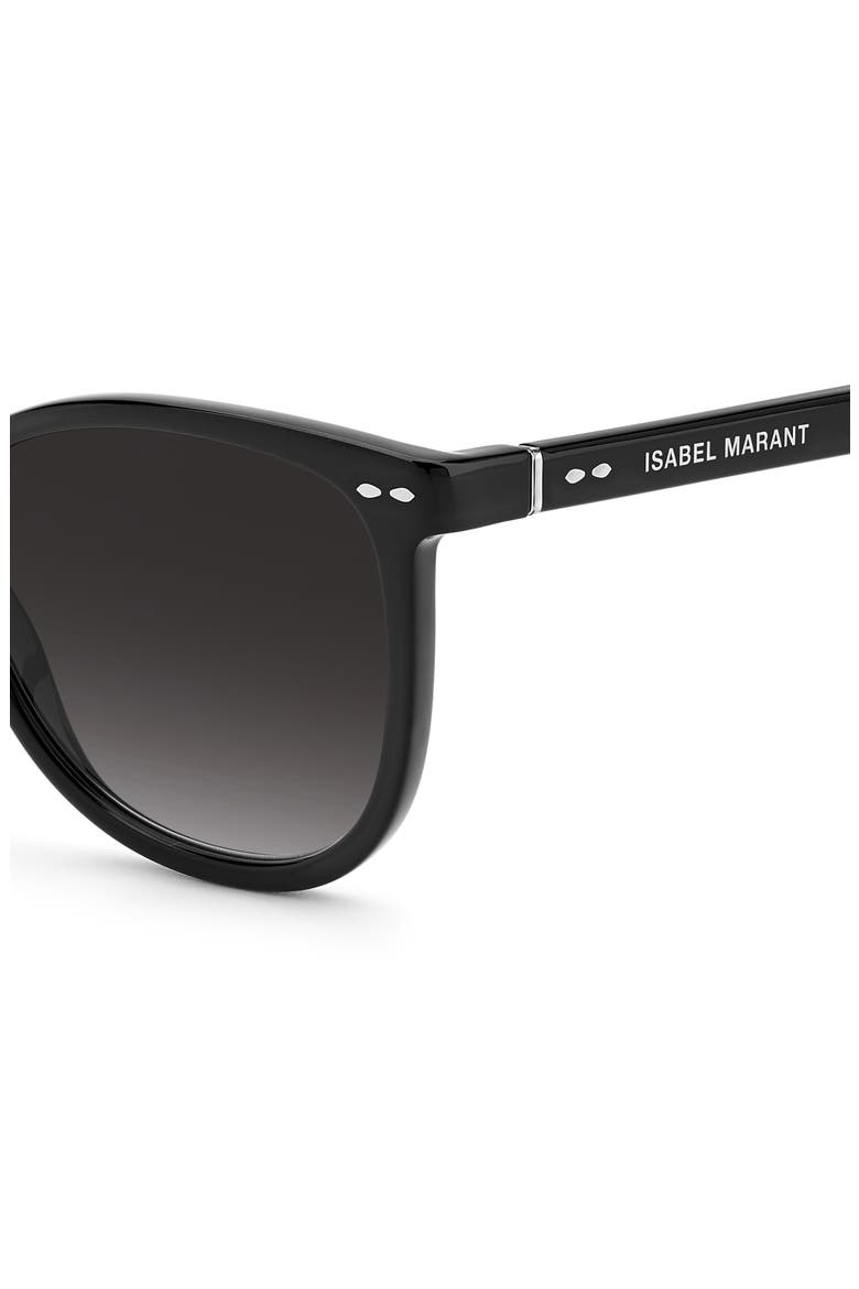 Gradient Round Sunglasses, Alternate, color, BLACK