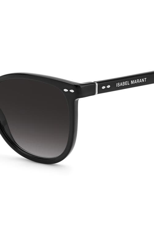 Isabel Marant Gradient Round Sunglasses In Black