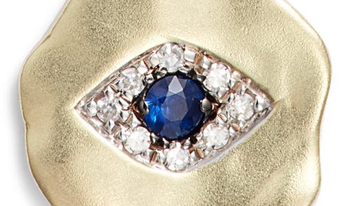 Meira T 14k White & Yellow Gold Evil Eye Sapphire & Diamond Disc Pendant Necklace, 16 In Gold