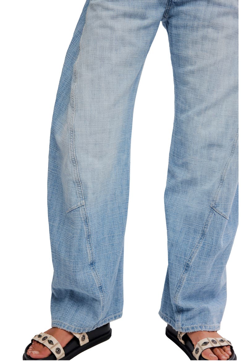 Highland Low Rise Barrel Jeans, Alternate, color, ART SCHOOL