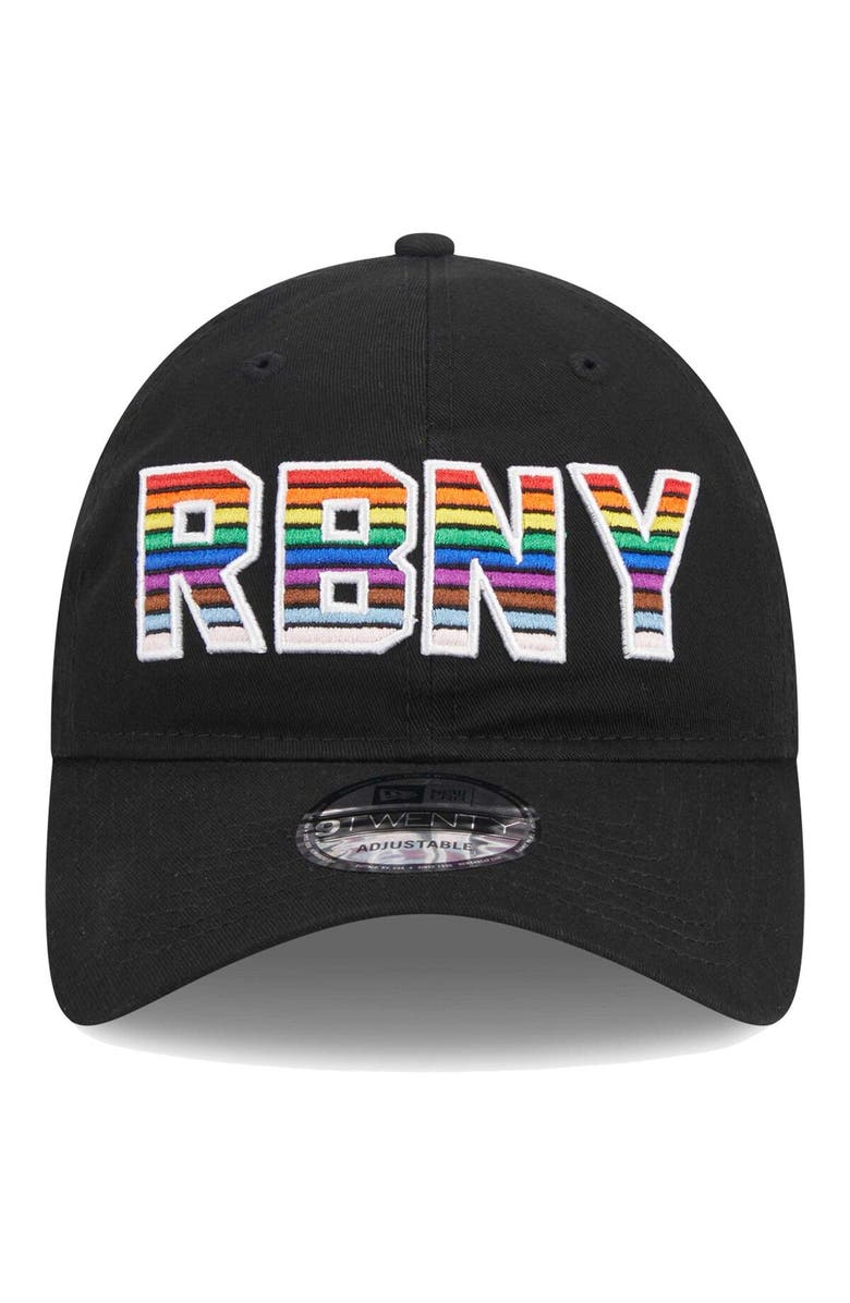 New Era Men's New Era Black New York Red Bulls Pride 9TWENTY Adjustable Hat, Alternate, color, 