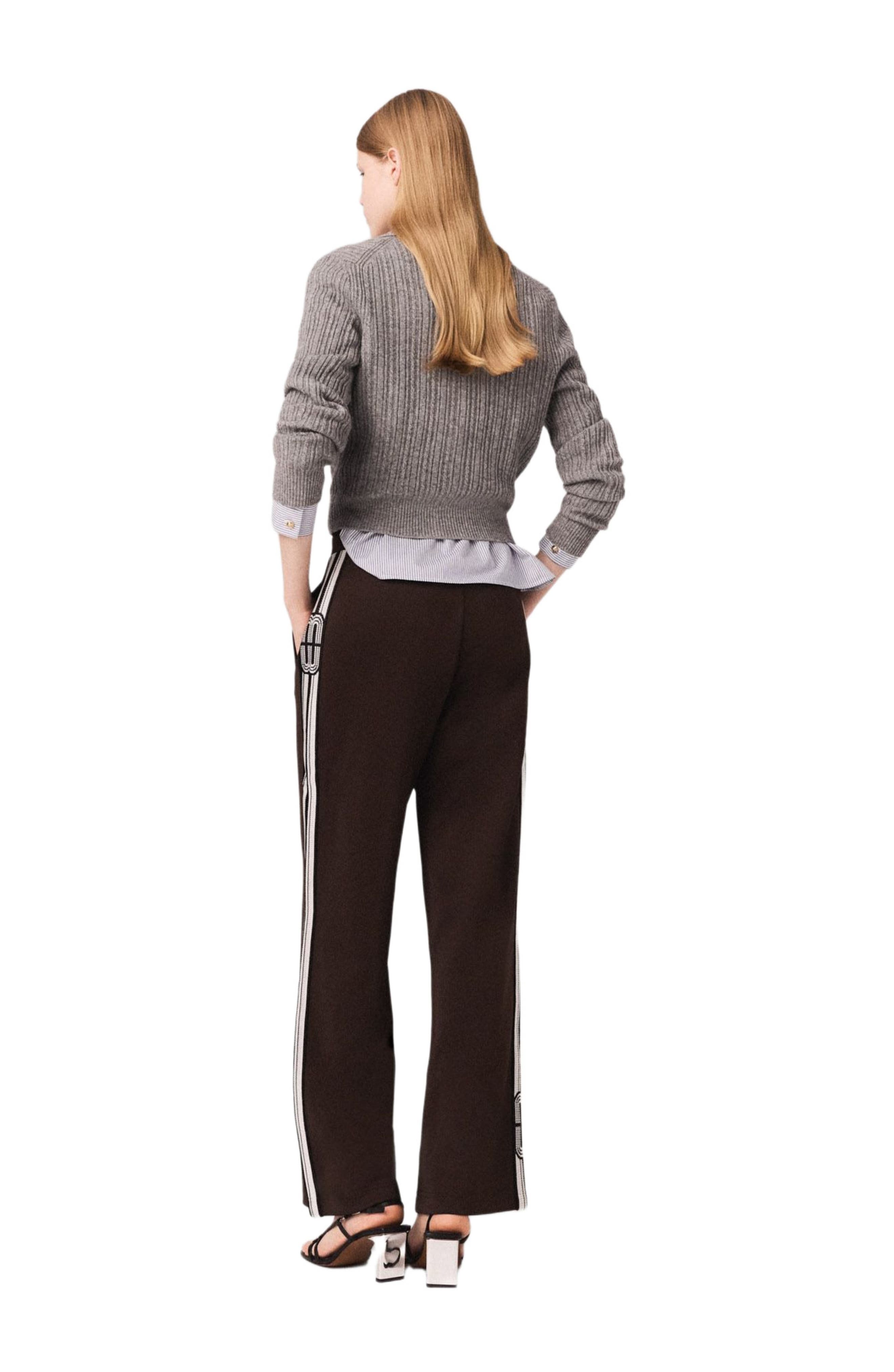 Straight-striped trousers - image 2