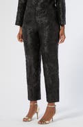 Marina Rinaldi Demetra Metallic Floral Jacquard Pants