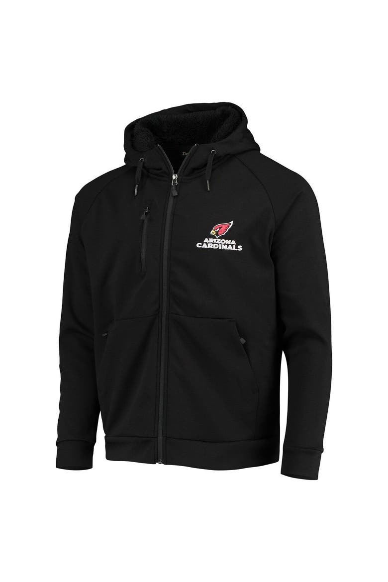 Men's Dunbrooke Black Arizona Cardinals Shag Tri-Blend Full-Zip Raglan Hoodie, Alternate, color, Black