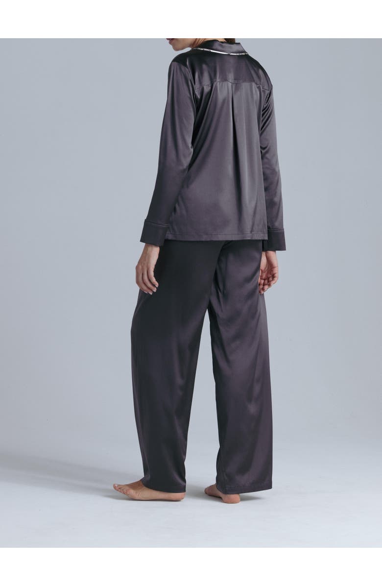 Alas Silk Sleep Shirt, Alternate, color, Magic Grey