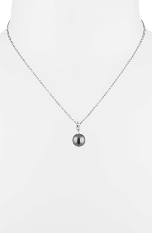 Mikimoto Morning Dew Cultured Pearl Pendant Necklace In 18k White Gold