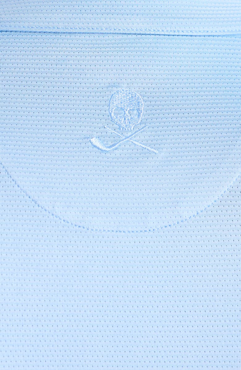 Robert Graham Canto Knit Polo, Alternate, color, Chambray