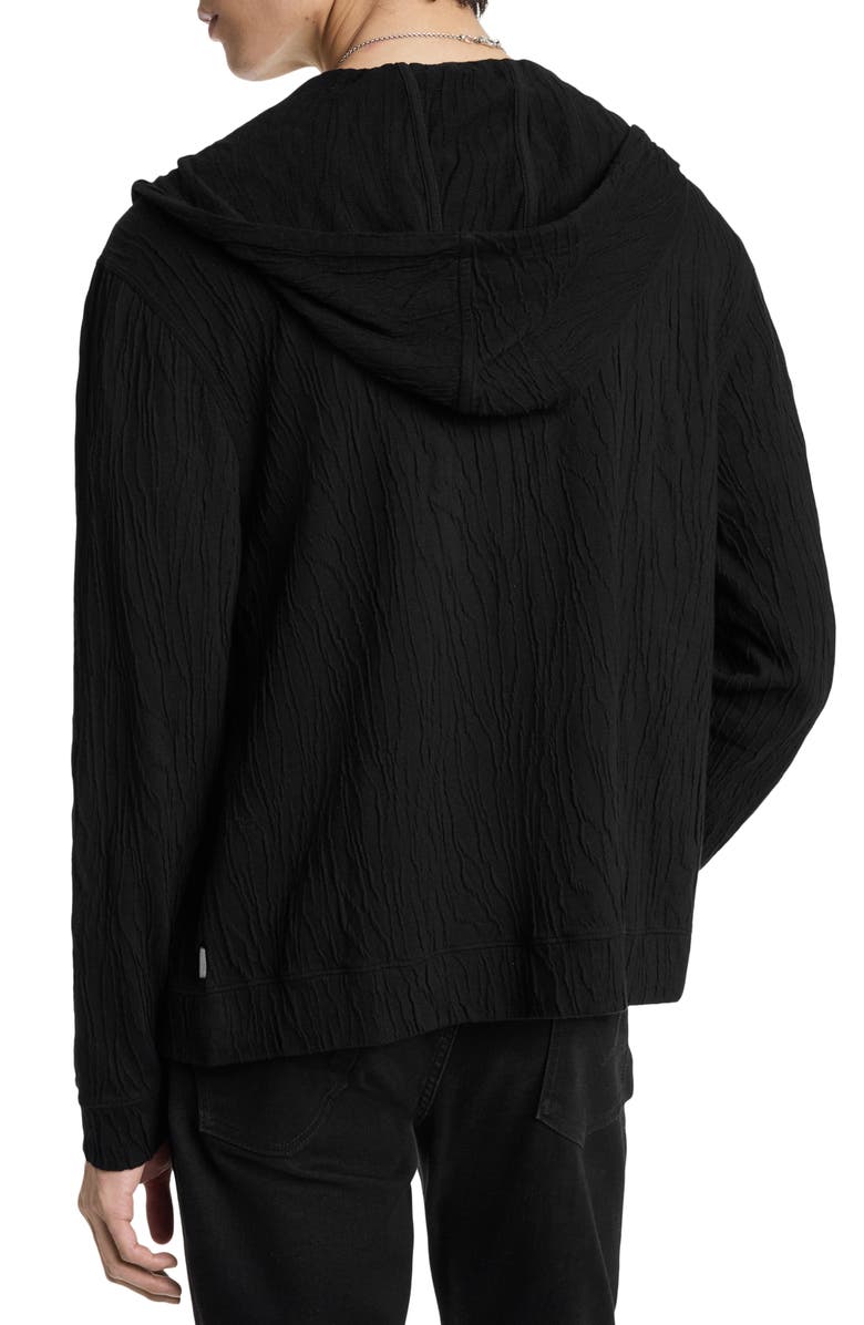 John Varvatos Ihsan Texture Zip Hoodie, Alternate, color,