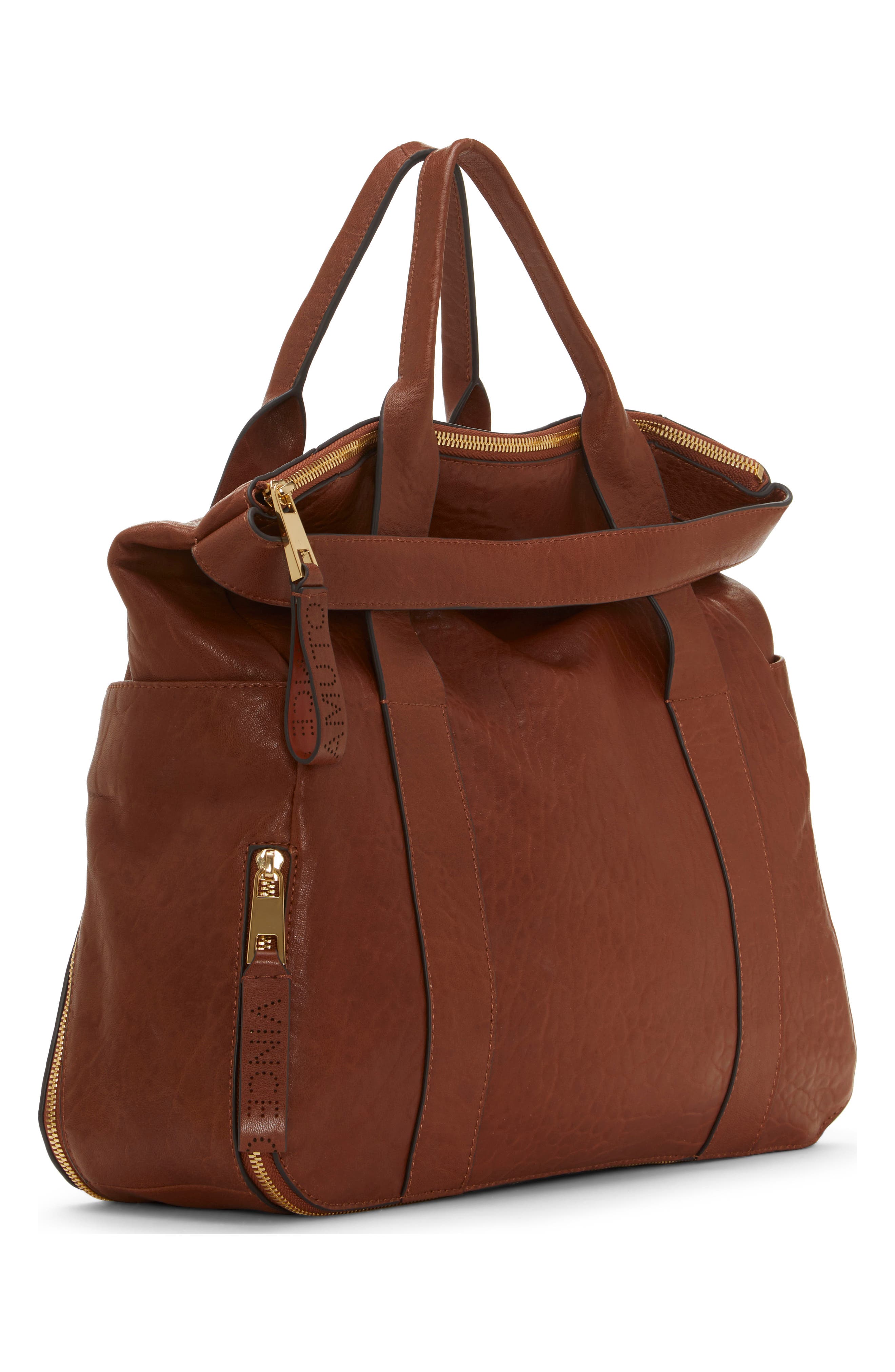 Sonny Leather Tote, Alternate, color, PINE CONE