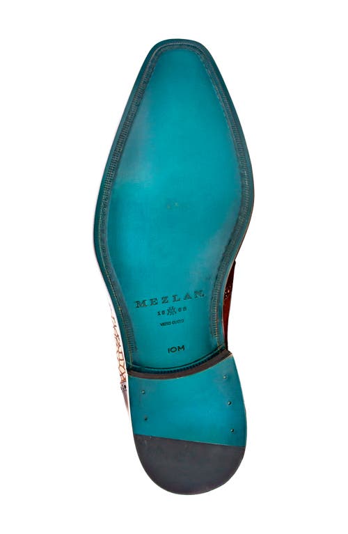 Mezlan Patina Laser Wingtip Oxford