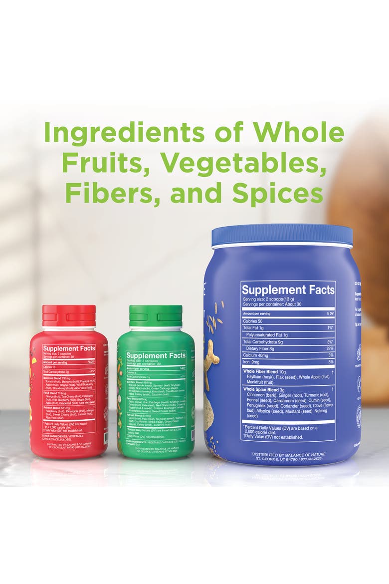 Whole Food Fruit Vegetable and Fiber Supplement System, Alternate, color, None