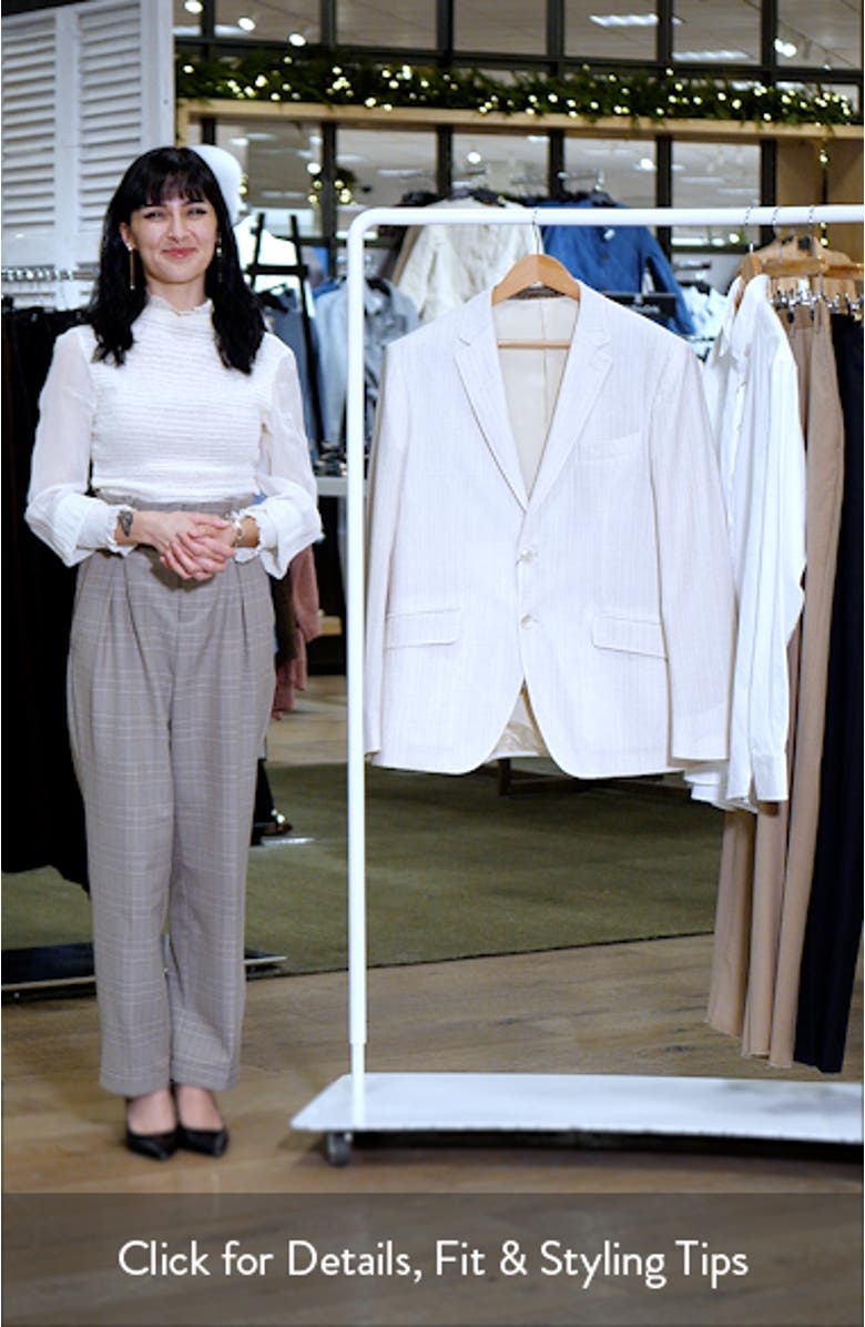 Roma Jersey Tonal Stripe Cotton Sport Coat, sales video thumbnail