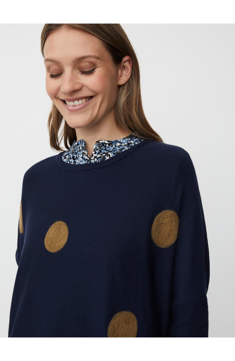 Masai Copenhagen Long Sleeve Round Neck Knit Jumper, Alternate, color, Navy Blazer