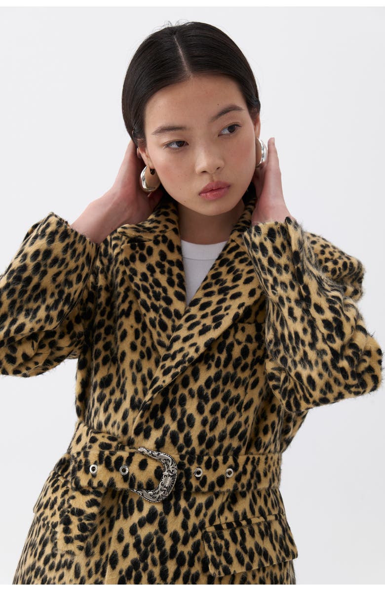 Nocturne Leopard Print Jacket, Alternate, color, 