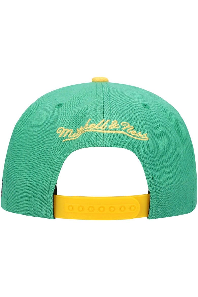 Men's Mitchell & Ness Green LA Galaxy Historic Logo Since '96 Two-Tone Snapback Hat, Alternate, color, Green