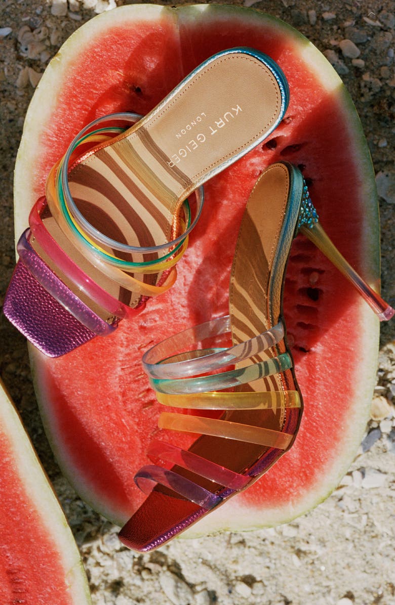 Kurt Geiger London Maddison Slide Sandal, Alternate, color, Rainbow Multi