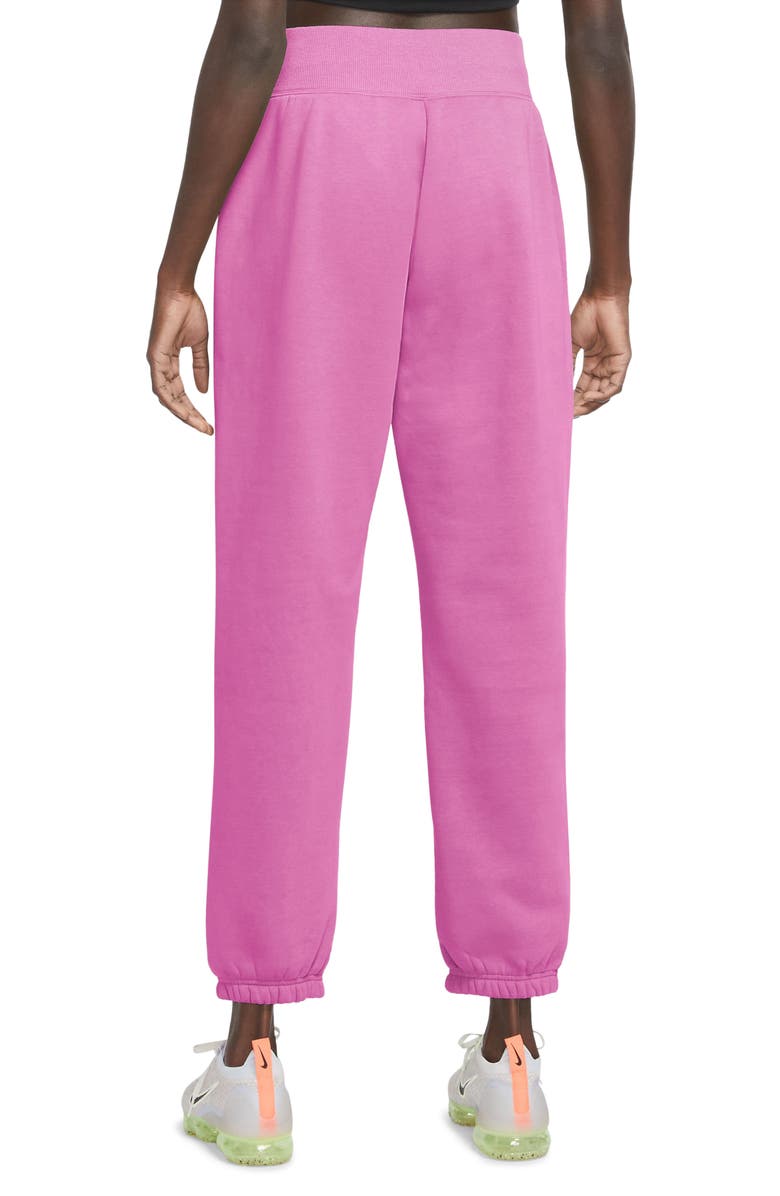 Nike Sportswear Phoenix High Waist Fleece Sweatpants, Alternate, color, Playful Pink/ Black