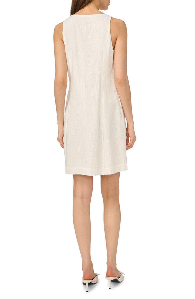 Halogen<sup>®</sup> Shell Button Front A-Line Dress, Alternate, color, Bright White