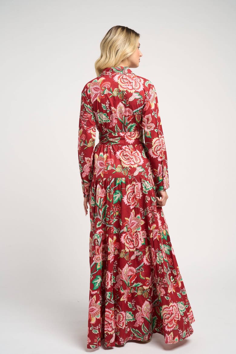 Meredith Peony Dress, Alternate, color, Red