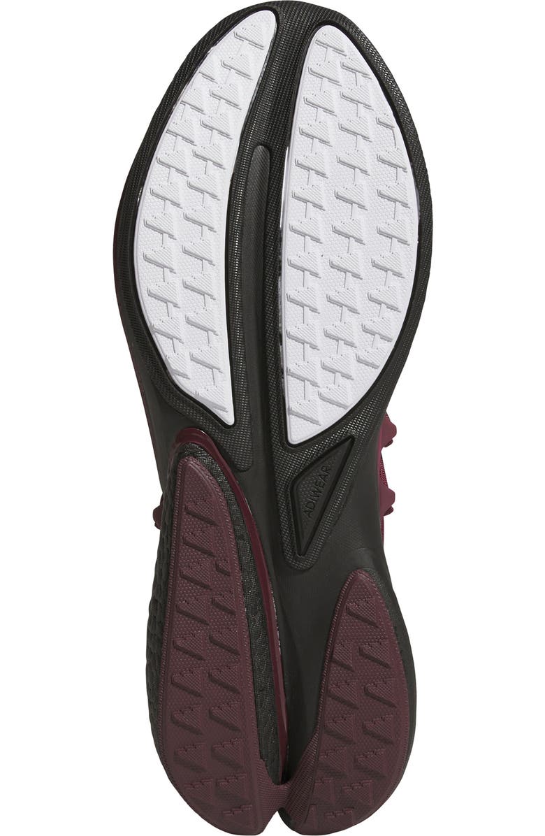 adidas Alphaboost v2 Team Colors Running Shoe, Alternate, color, Black/ Team Maroon 2/ White